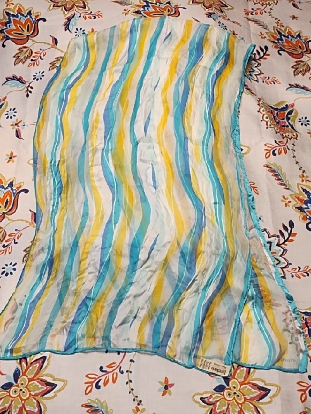 Loredano Silk Scarf Vintage